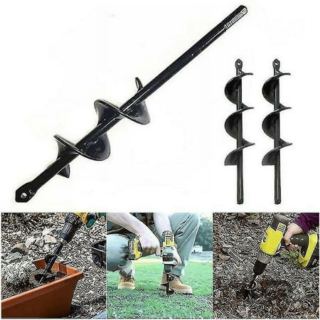 

4 Sizes Garden Auger Spiral Drill Bit Tool Ground Drill Terra Drill