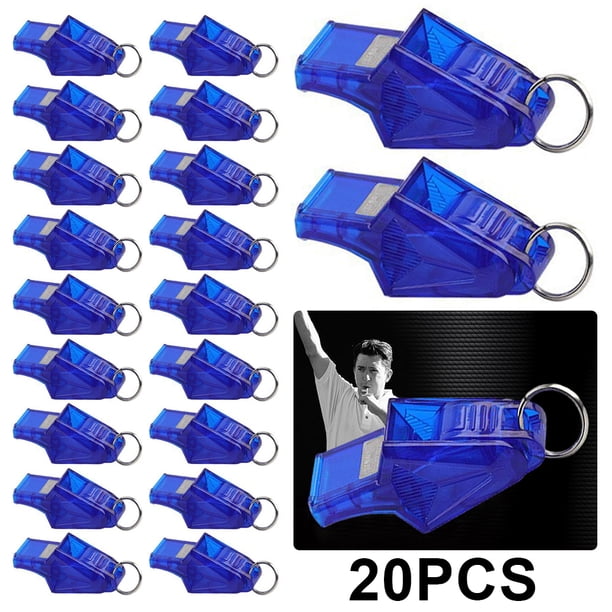Silbatos Árbitro Silbato Plástico para Entrenamiento Competición Árbitros (oscuro) Azul