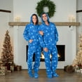 thumbnail image 6 of Footed Pajamas - Its A Snow Day Adult Hoodie Fleece One Piece - Adult - Large (Fits 6'0 - 6'4"), 6 of 6