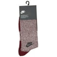 thumbnail image 3 of Nike Sportswear Tech Pack Crew Socks-Burgundy-Large, 3 of 4