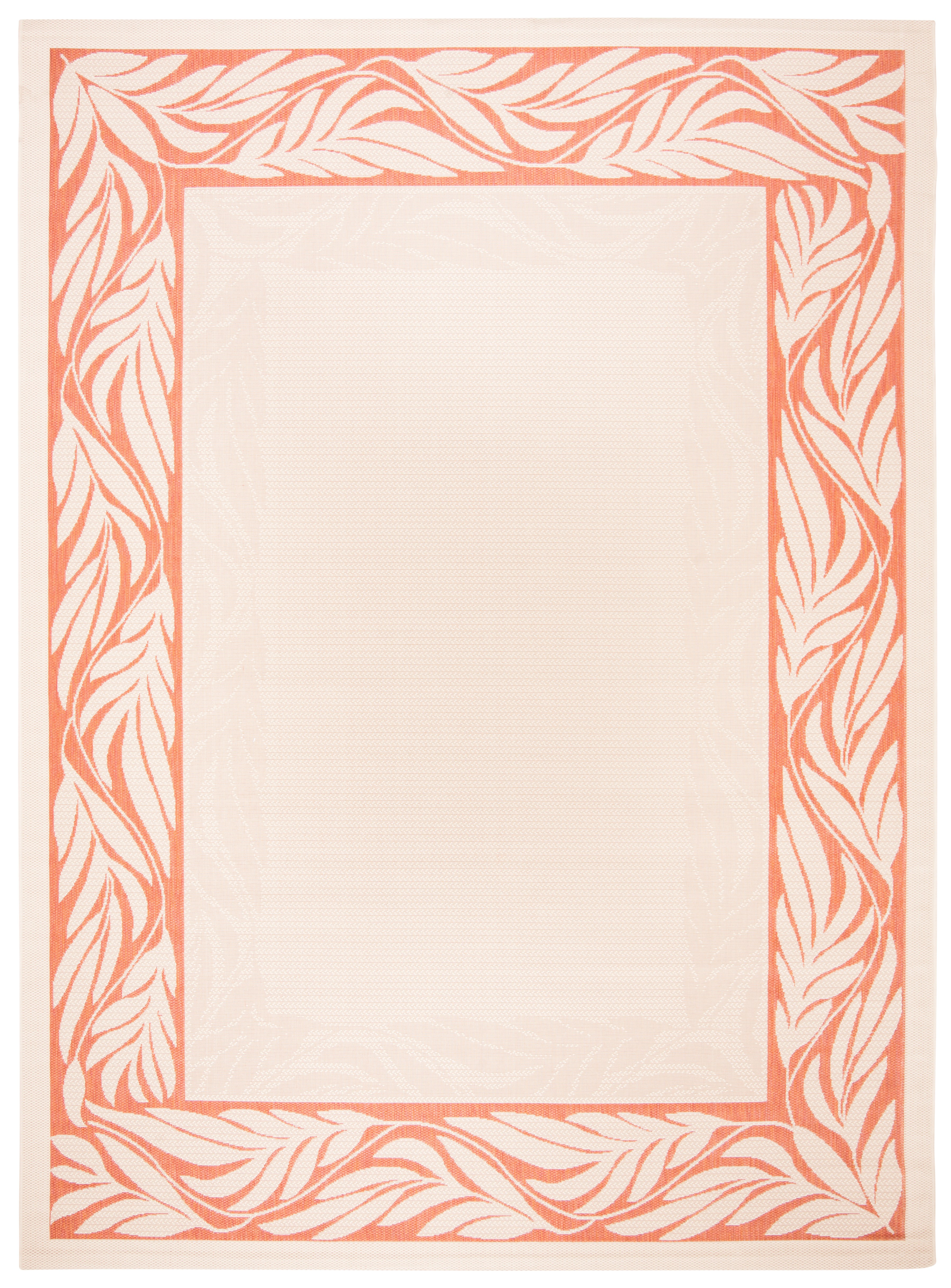 Safavieh Courtyard Micah Floral Indoor/Outdoor Area Rug, Natural/Terracotta, 8' x 11'