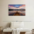 thumbnail image 2 of Elephant Stock Canoe On Calm Waters Wall Art - Horizontal Canvas Wall Art - Living Room Wall Decor - Nature Canvas - Blue And Brown Decor - 36" x 24", 2 of 8