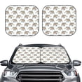 thumbnail image 2 of Haiem Indian Elephant Car Windshield Sun Shade (2 Pieces) Foldable Windshield Sun Shade Car Accessories for Truck SUV Pickup-Medium, 2 of 7