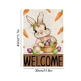 thumbnail image 3 of TanSiDing Happy Easter Garden Flag Double Sided Outside, Easter Eggs Bunny Holiday Yard Outdoor Flag, 3 of 6