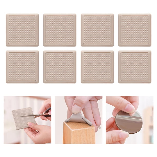 Almohadillas para muebles Yotijar Antideslizantes Almohadillas para patas de sofá beige