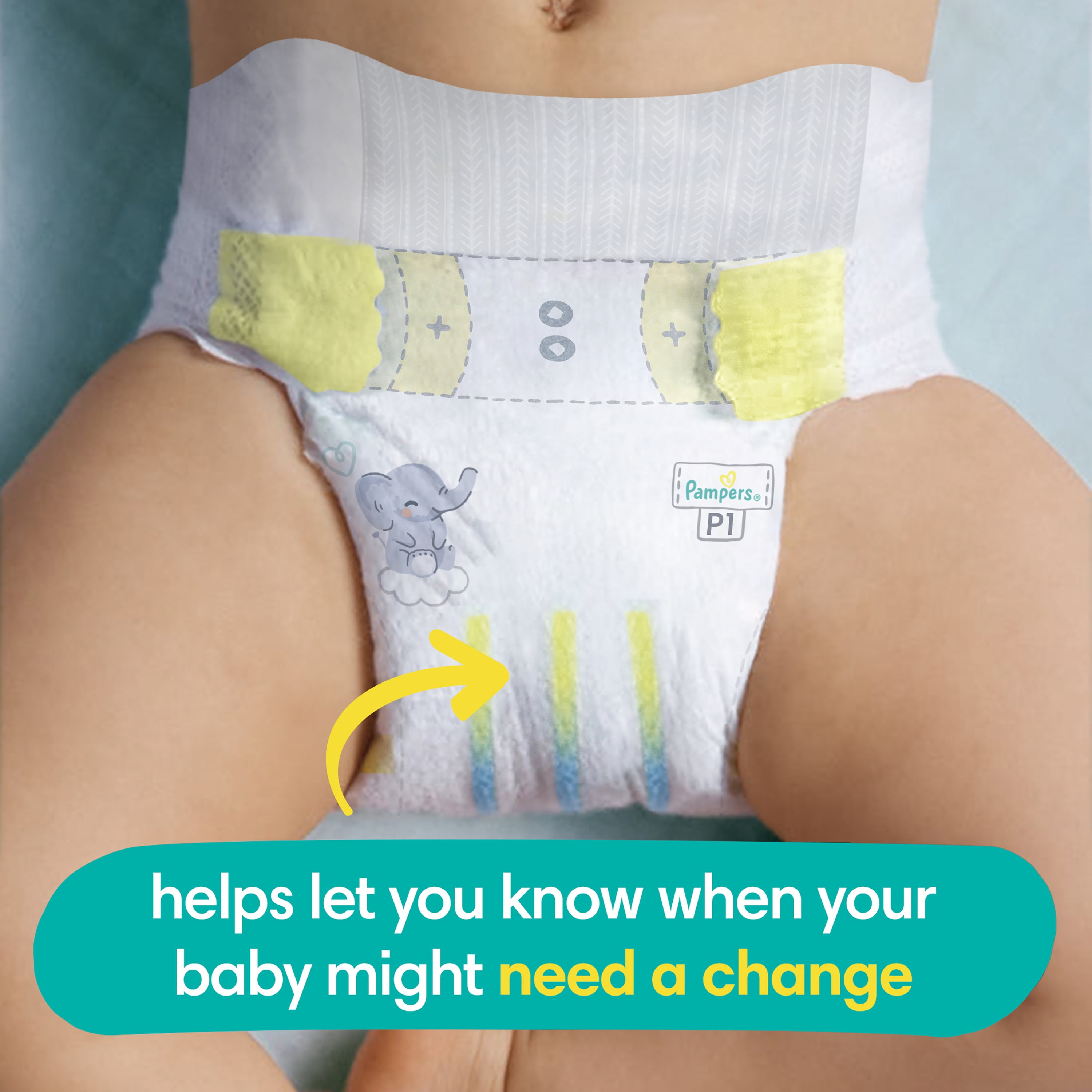 Pampers Swaddlers Baby Diapers Size Preemie, 27 Count (Select for More Options)
