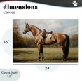 thumbnail image 4 of Stupell Industries Transitional Show Ready Horse with Saddle Canvas Art, 24 x 16, by Petals Prints Design, 4 of 8