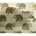 thumbnail image 4 of oneOone Viscose Chiffon Fabric Elephant Block Printed Craft Fabric BTY 42 Inch Wide, 4 of 4