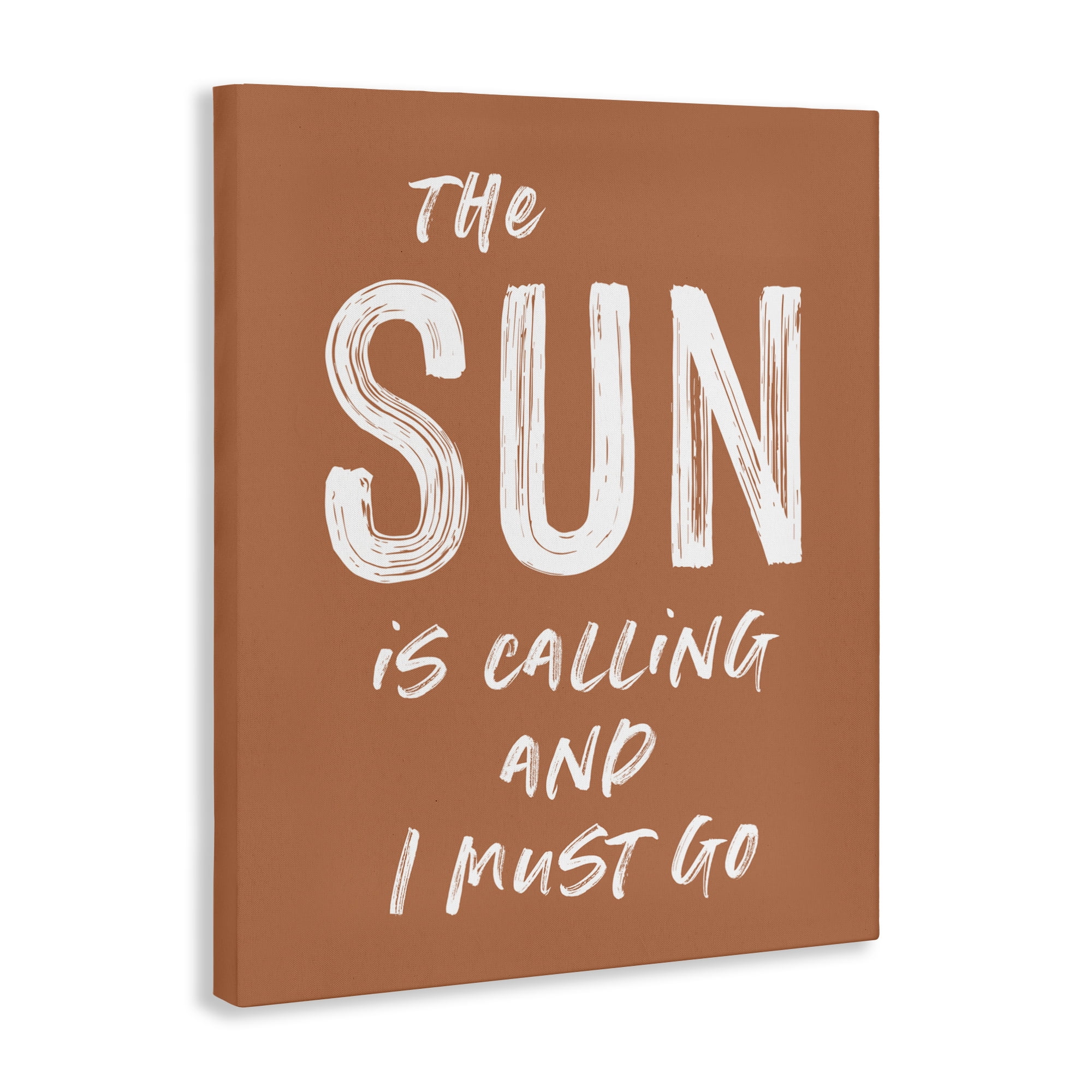 Sun Is Calling Must Go Canvas Wall Art, design by Lettered and Lined