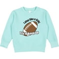 thumbnail image 2 of Inktastic Football Like a Girl Toddler Sweatshirt, 2 of 4
