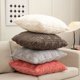 thumbnail image 5 of Nvzi 2 fundas de almohada reversibles de pelo largo, clásicas y atemporales, fundas de almohada simples de color puro de 17,72 x 17,72 pulgadas (polvo), 5 of 5