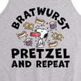 thumbnail image 2 of Peanuts - Bratwurst Pretzel And Repeat Snoopy - Men's Jersey Tank Top, 2 of 5