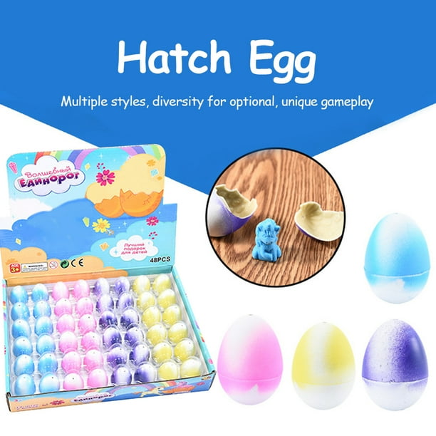 Famure Hatch Eggs Easter Eggs with Toy Inside for Kids Boys Girls