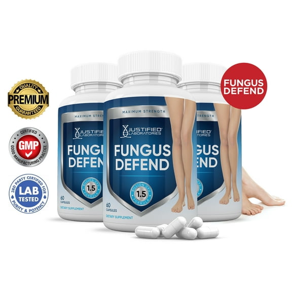 (3 Pack) Fungus Defend Probiotic 1.5 Billion CFU Supplement Pills Toenail Fungus Treatment 180 Capsules
