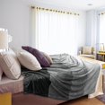 thumbnail image 6 of Flannel Fleece Ombre Throw Blanket for Couch | Soft Cozy Microfiber Couch Gradient Accent Blanket | Warm Lightweight Blanket for Sofa Chair Bed | All Season 50x60 Inches Black, 6 of 6
