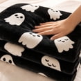 thumbnail image 2 of Halloween Flannel Throw Blanket, Pumpkin Ghost Gnome Fleece Blanket, Soft Cozy Halloween Sofa Blanket for Couch, Bed, Living Room, Fall Home Decor, 2 of 5
