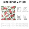 thumbnail image 5 of Pratyus Watermelon Pattern Dots Modern Rustic Decorative Couch Pillow Cases with Zipper Home Decor Pillow Case Summer Square 1PC 22x22in, 5 of 5