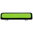 thumbnail image 1 of Hot Knobs HK5004-PA Black Border with Spring Green Rectangle Glass Cabinet Pull - Aluminum Post, 1 of 1