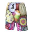 thumbnail image 4 of Pofeuu Colorful Easter Eggs Prin Men's Swim Trunks Quick Dry Bathing Suit Swimming Board Shorts Mesh Lining Beach Swimwear-X-Large, 4 of 6