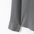 thumbnail image 5 of QATAINLAV Dress Shirts for Men Casual Business Long Sleeve Shirts Slim Fit Button Down Work Tops Solid Color Wedding Formal Shirts Gray XXXL Lightening Sales, 5 of 8