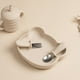 thumbnail image 2 of 2-Piece Baby Spoon & Fork Set - Solid Color Stainless Steel & Silicone Tableware for Infant Food Feeding, 2 of 5
