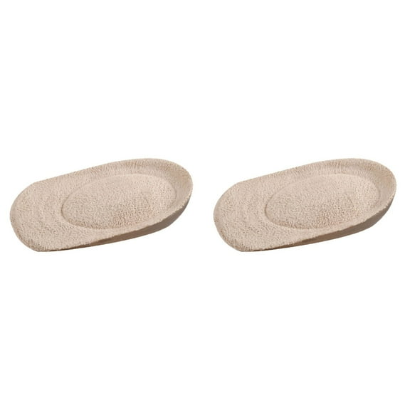 GOOHOCHY 2 Pairs Comfortable Heel Support Pads Half Shoe Cushions Foot Care Supplies for Women Girls Ladies Khaki Size L