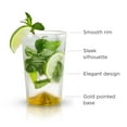 thumbnail image 2 of Viski Gold Accent Tumblers Set of 2 - Cocktail Glasses, Highball Glass Set - 14 oz, 2 of 7