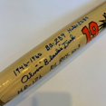 The Finest Al Dark Signed Heavily Inscribed STAT Bat PSA DNA Graded Gem