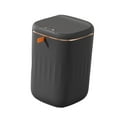 thumbnail image 2 of Contenedor de basura eléctrico, automático, impermeable, de gran capacidad oro negro 24L, 2 of 9