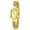 Gold, variant on Small Gold Watches for Women, Dainty Rectangle Ladies Quartz Wrist Watch with Stainless Steel Bracelet Band, Waterproof Fashion Analog Women Watch Luxury Gift, Gold
