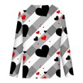 thumbnail image 4 of USSUMA Womens T-Shirts Floral Print Western Shirts for Women Long Sleeves V-Neck Plus Size Womens Lace Tops, 4 of 5
