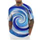 thumbnail image 2 of Tops para hombre, blusas y camisas de cuello redondo y manga corta para hombre, blusas casuales de moda para hombre, blusas deportivas de cuello redondo y manga corta, blusas de poliéster para hombre, 2 of 4
