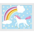 thumbnail image 1 of Great Art Now Happy Unicorn by Melissa Averinos, Framed Wall Art, 22W x 18H, 1 of 3