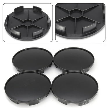 4pcs Universal Black Wheel Center Cap Tyre Rim Hub Cap Cover Car Accessories