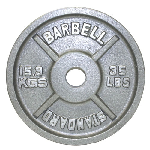 USA Sports by Troy Barbell 35 lb. Olympic Plate - Walmart.com