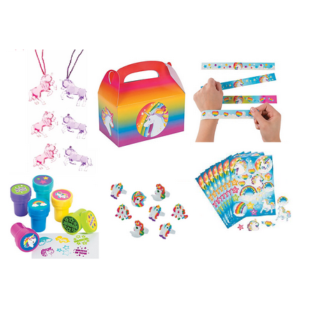 - Unicorn Party Favor Bundle Set For 12