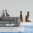 thumbnail image 2 of Estatuas Modernas De Resina De Elefante Y Gato Egipcio, Figuras Decorativas, Esculturas, Adornos, Arte, Artesanías, Sujetalibros Coleccionables Para Escritorio, Estantería, Hogar, Oficina,, 2 of 8