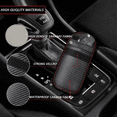 thumbnail image 5 of Queilt Anti RFID Signal Faraday Pouch Bag Case (10x14cm), Set of 2 Signal Blocking Pouch for Carbon Fiber Car Key, with 2 Black Metal Key Rings, 5 of 5