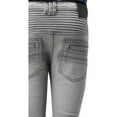 thumbnail image 5 of X RAY JEANS  Boy's Stretch Moto Jeans, Grey, 10, 5 of 6