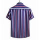 thumbnail image 5 of Camisas Para Hombre Manga Larga Hombres Verano Hawaii Tops tamaño Solapa Impreso Turndown Collar Casual Camisa de manga corta suelta Blusa (Blue, XL), 5 of 5