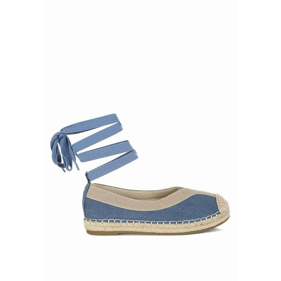 London Rag Nalya Detachable Lace Up Espadrille Womens Sandals