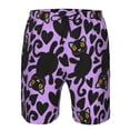 thumbnail image 3 of Balery Cartoon Black Cats Traje de Baño Estilo Hawaiano para Hombre, Shorts de Secado Rápido con Bolsillos-3X-Large, 3 of 6
