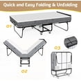 thumbnail image 5 of THAILE Folding Bed with 5” Airflow Memory Foam 75" x 46" Comfort Mattress and Wheels, 17” Metal Bed Frame, Twin, 5 of 7