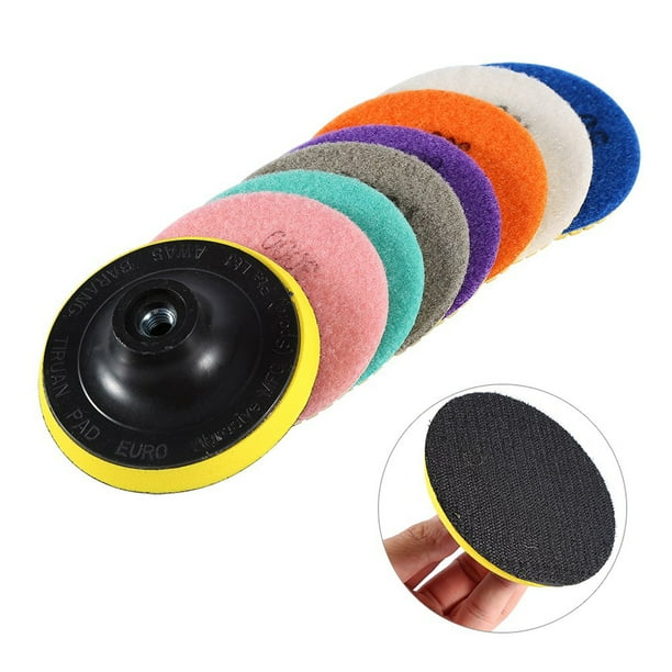Disco De Almohadillas De Pulido En Seco Húmedo Para Piedra De Hormigón De Mármol De Granito, Herramiente De Pulido Abrasivo Con Fuerza De Pulido Fuerte Y Suavidad