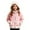 kids hoodies :Pink, variant on Girls White Faux Fur Trim Full Zip Hooded Jacket Kangaroo Pocket Soft Warm Winter Casual Outerwear,2-3 Years