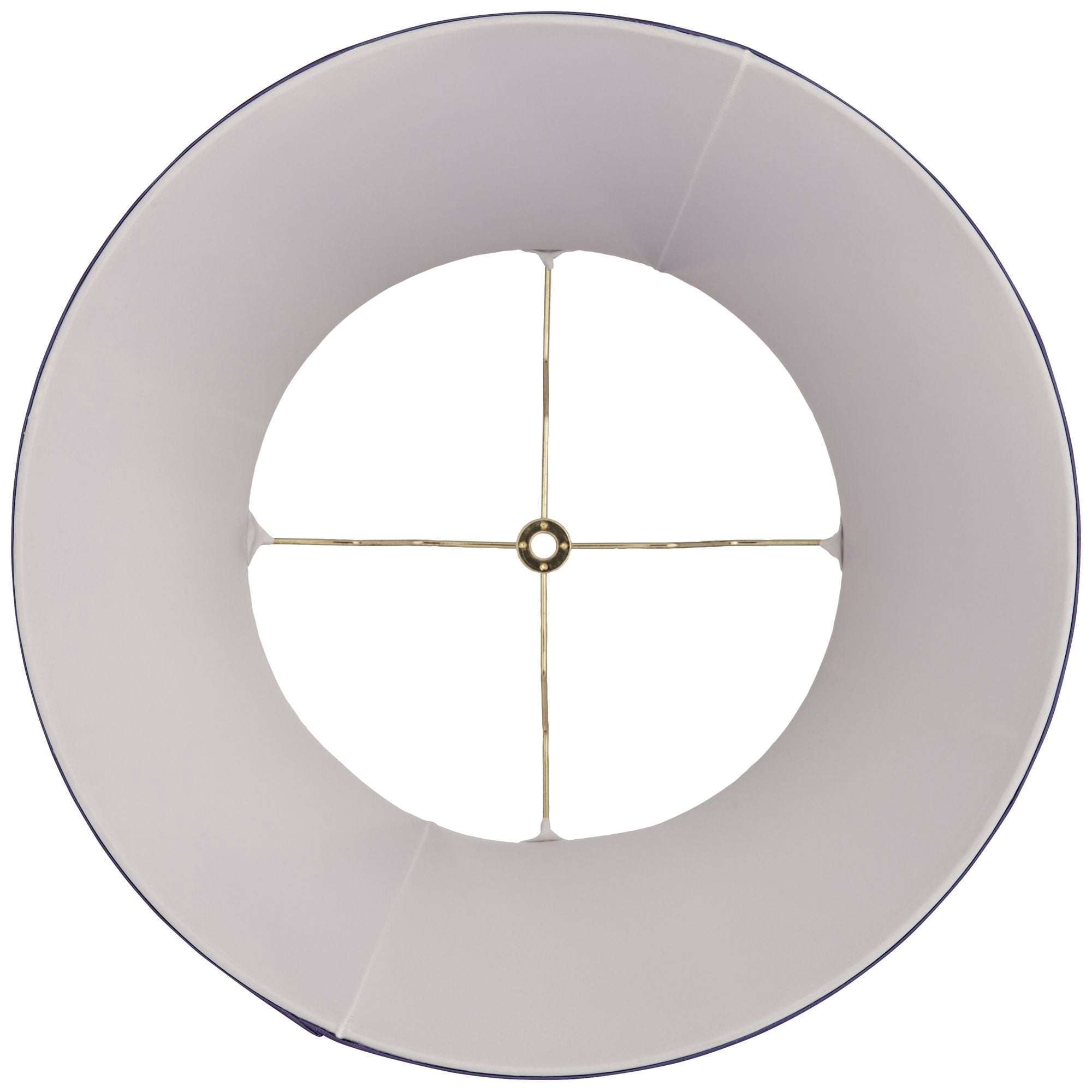 Springcrest Mapo 11" Top x 17" Bottom x 11" High x 11" Slant Lamp Shade Replacement Cornflower Blue Bell Softback Washer Harp Finial