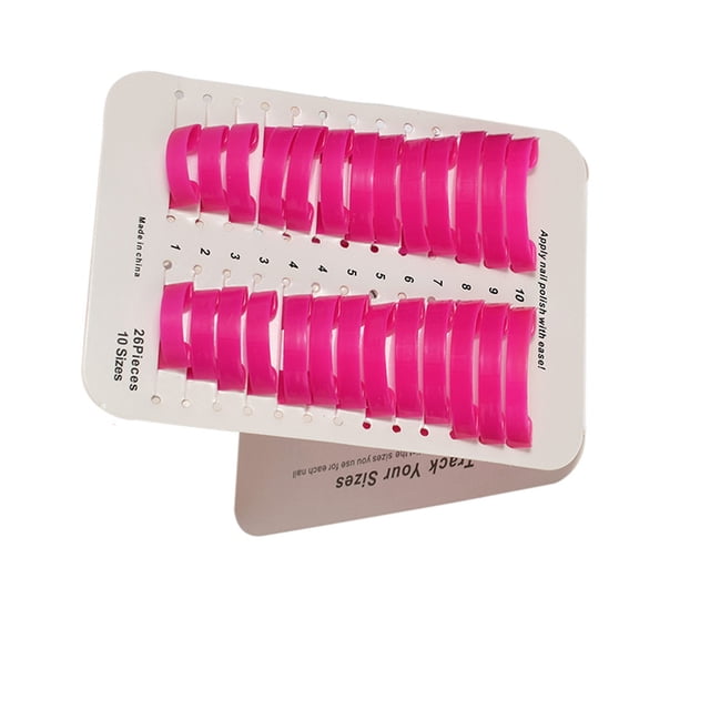 Nail Stamper Protector de esmalte de uñas de plástico Herramientas de belleza para dedos Pulidor de dedos de uñas Mano portátil para usar en los dedos 4 piezas Sweethay CE001658-00B