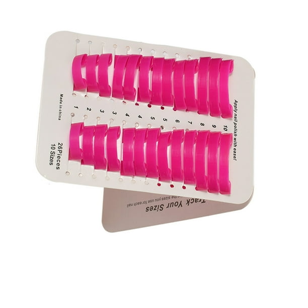 Guardurnaity 4 uds., estampador de uñas, Protector de esmalte de uñas de plástico, herramientas de belleza para dedos, pulidor de dedos de uñas, mano Juegos de manicura Guardurnaity CE001658-00B