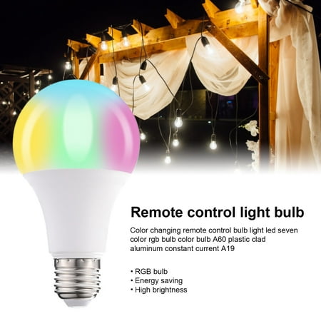 

SOAOUN Smart LED Lamp 1 Set Illumination Memory Function Practical Holiday Party E27 LED Light Bulb with Remote Control