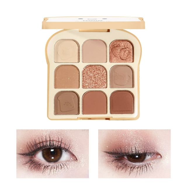 Beautiful Makeup Sunny Soft Eye Shadow Dish Powder Blusher One Nine Color Eye Shadow Earth Color, Makeup Eye Shadow